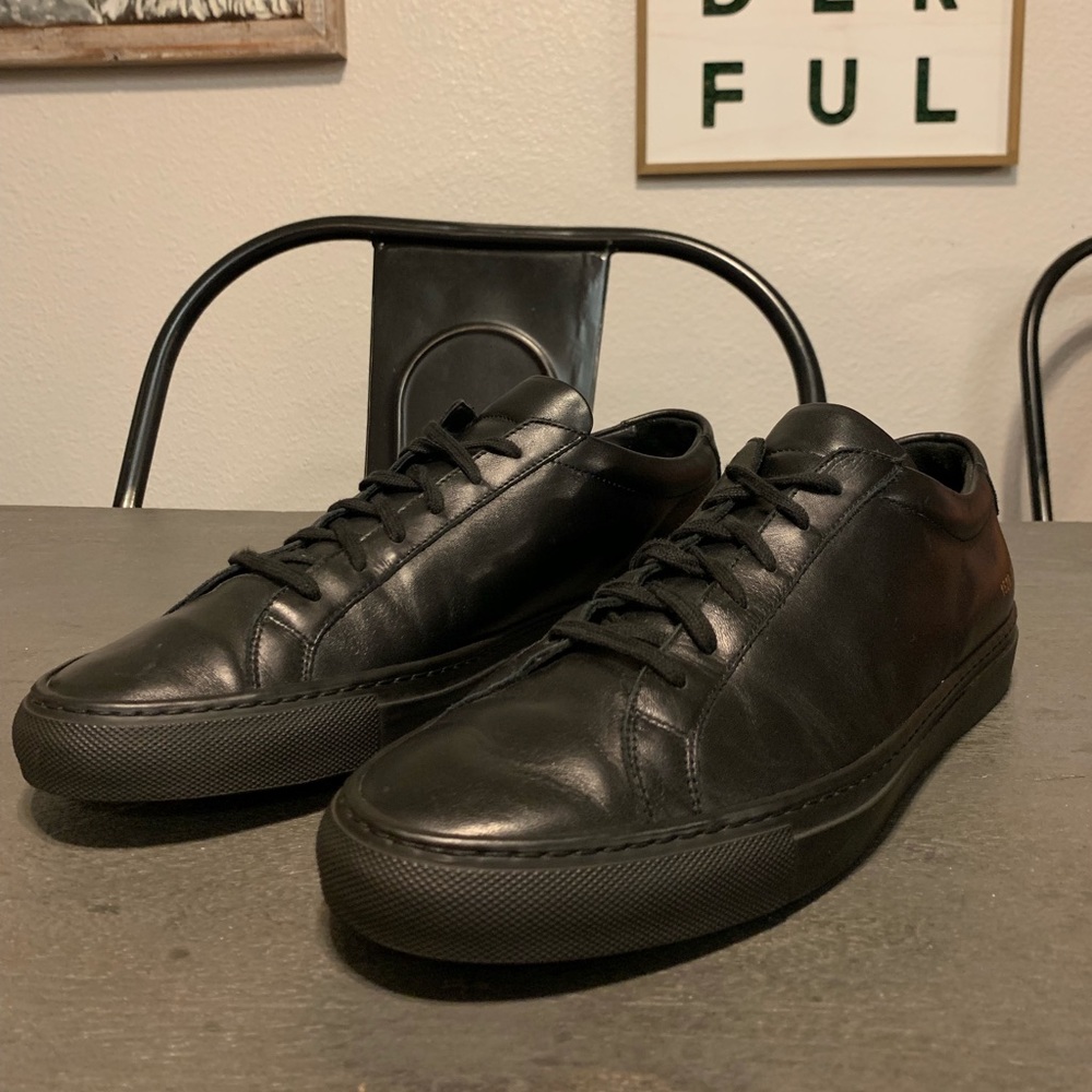 Men’s common projects original Achilles black shoe